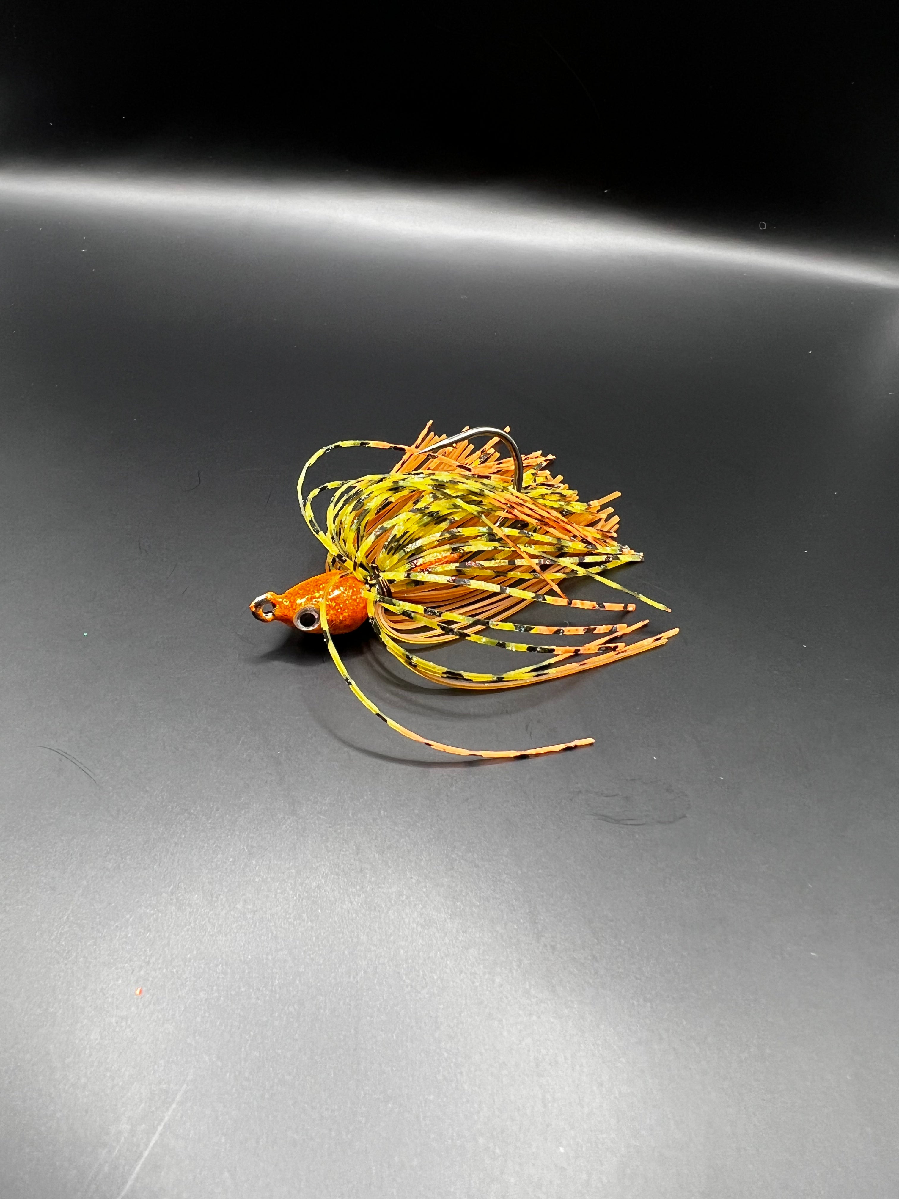 Fire Orange Craw-Swim Jig