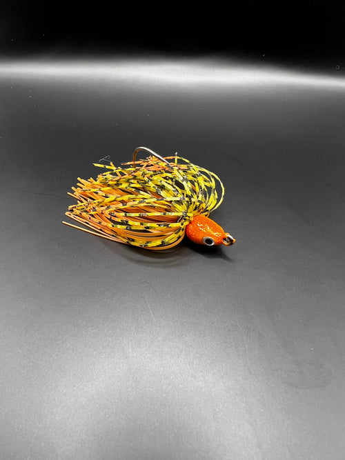 Fire Orange Craw-Swim Jig